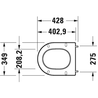 Duravit  D-Neo WC ülöke lecsapódásgátlóval 0021690000