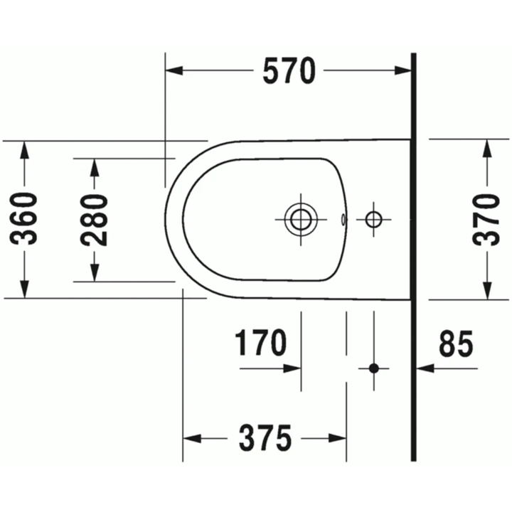 Duravit ME by Starck fali bide 2288150000