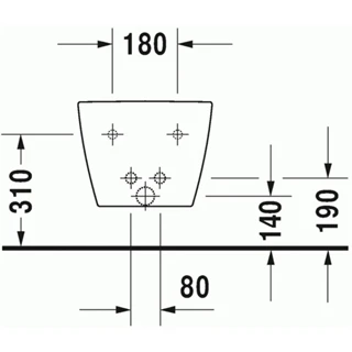 Duravit ME by Starck fali bide 2288150000