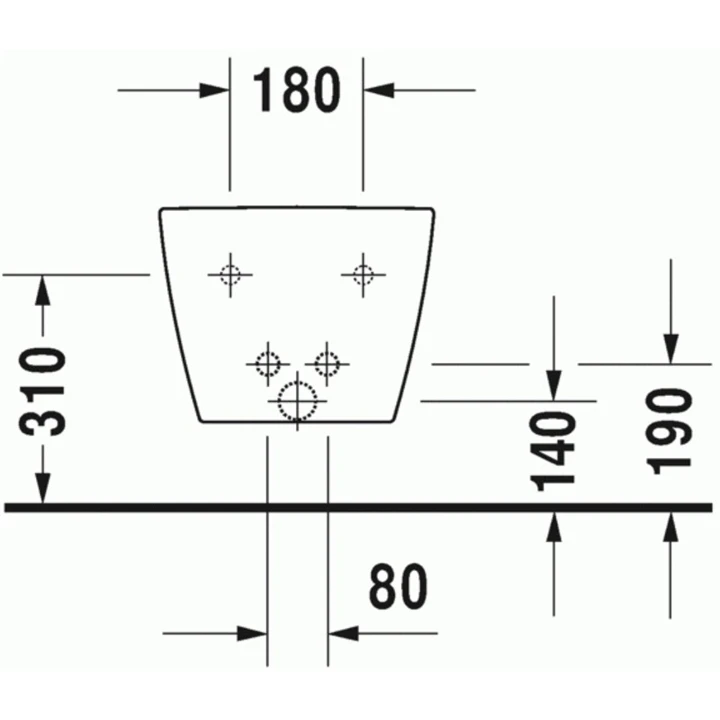 Duravit ME by Starck fali bide 2288150000