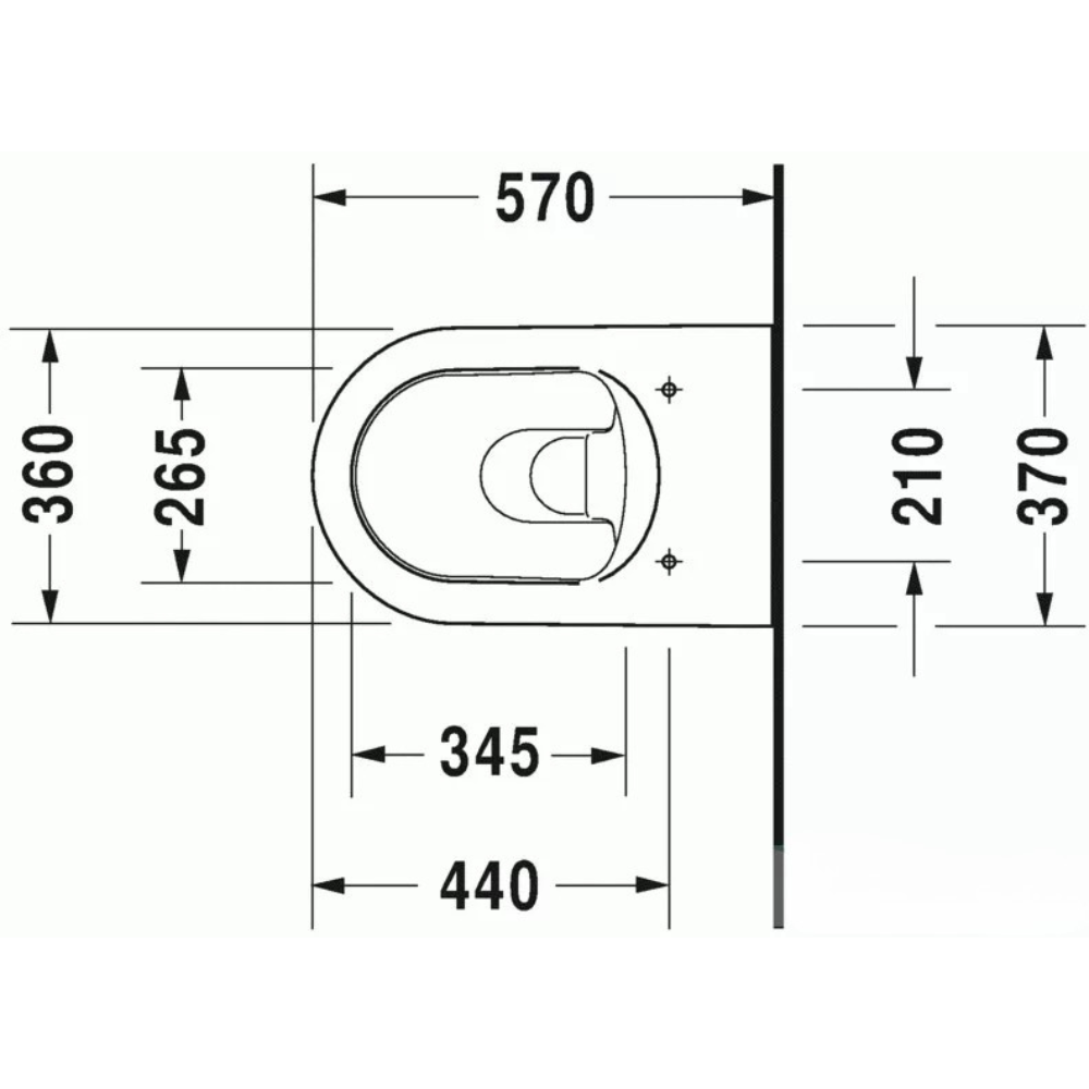Duravit me by starck rimless fali wc 2528090000