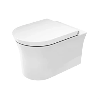 Duravit white tulip fali wc, perem nélküli, hygiene flush 2576092000