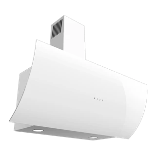 Evido CLIFF 90W páraelszívó fali, design, 90 cm, fehér üveg CHV9TW.1