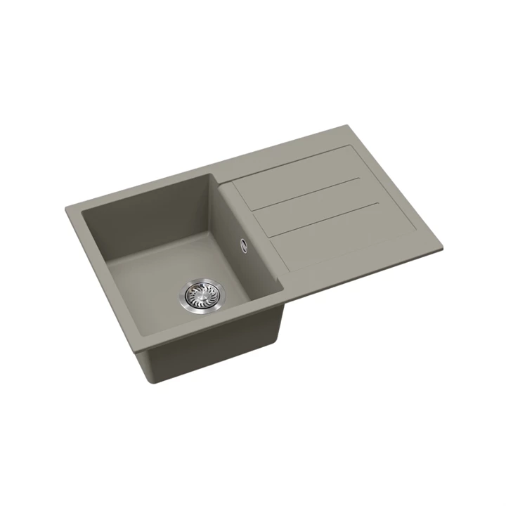 Evido Cubo 45S gránit mosogató, 780 x 500 mm, platina 442061 Evido Cubo 45S gránit mosogató, 780 x 500 mm, platina 442061