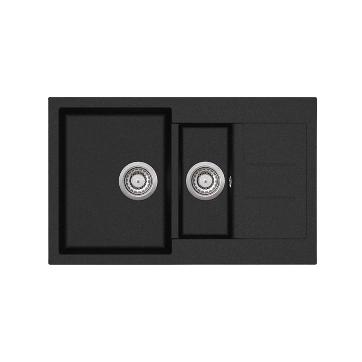 Evido CUBO 6S COMPACT gránit mosogató 800x500 mm antracit 105574 Evido CUBO 6S COMPACT gránit mosogató 800x500 mm antracit 105574