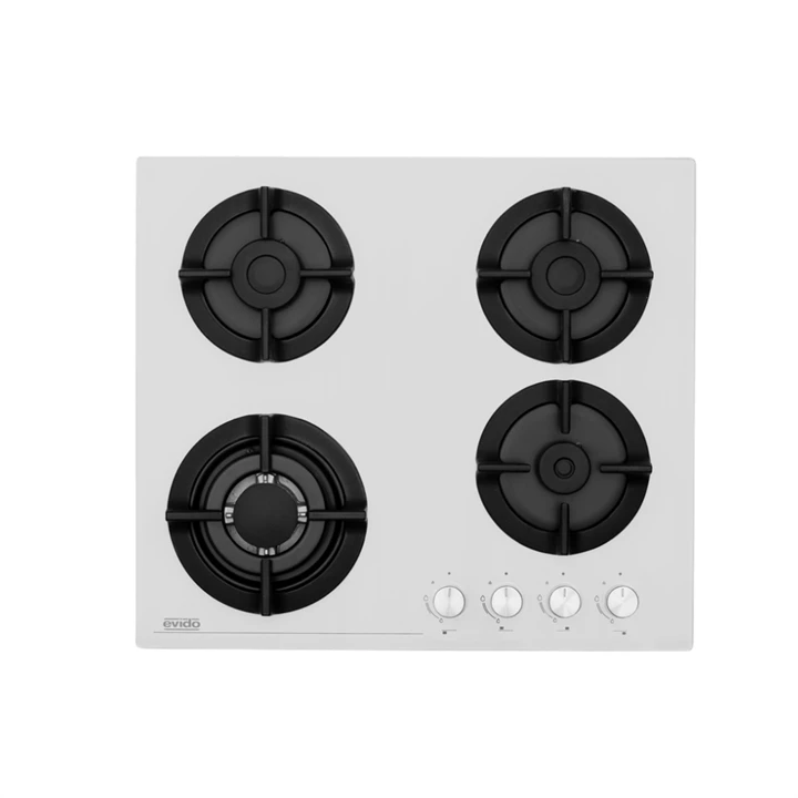 Evido MURANO 60W üveg gázfőzőlap,60,fehér HGM6WW.2 Evido MURANO 60W üveg gázfőzőlap,60,fehér HGM6WW.2