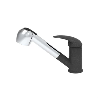 Evido PINGUIN-S kihúzható zuhanyváltós gránit csaptelep, antracit/króm 105751