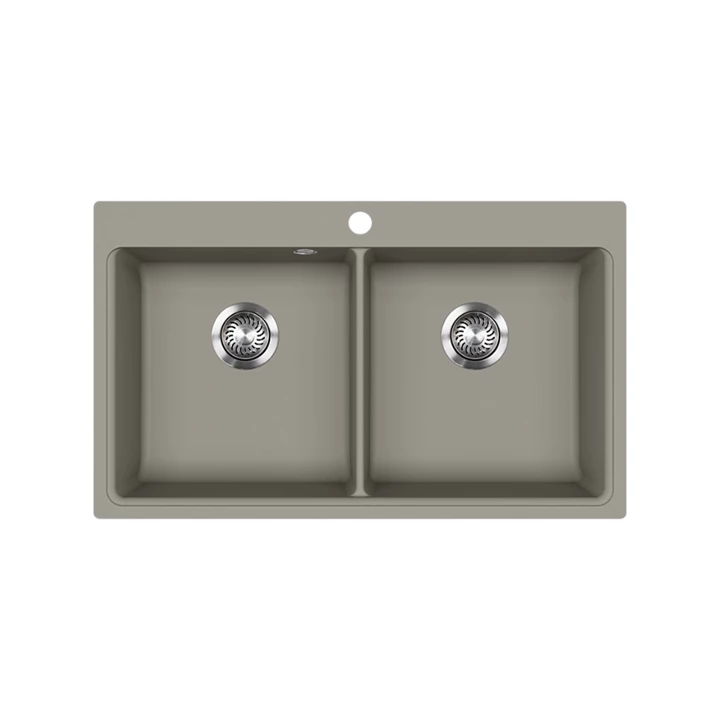 Evido Quadro 9 gránit mosogató, 860 x 510 mm, platina 442064 Evido Quadro 9 gránit mosogató, 860 x 510 mm, platina 442064