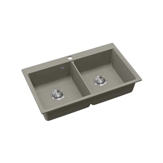 Evido Quadro 9 gránit mosogató, 860 x 510 mm, platina 442064 Evido Quadro 9 gránit mosogató, 860 x 510 mm, platina 442064