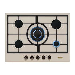 Evido RUSTIC-H 70C gáz főzőlap, 70 cm,bézs/bronz HGR70C.1