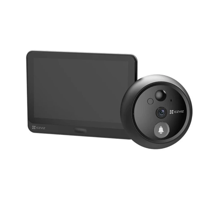 Ezviz HP4 kültéri vezeték nélküli kukucskáló csengővel 4,3 hüvelyk, kétirányú video hívás, csengő, 4600 mAh HP4 69415456 Ezviz HP4 kültéri vezeték nélküli kukucskáló csengővel 4,3 hüvelyk, kétirányú video hívás, csengő, 4600 mAh HP4 69415456