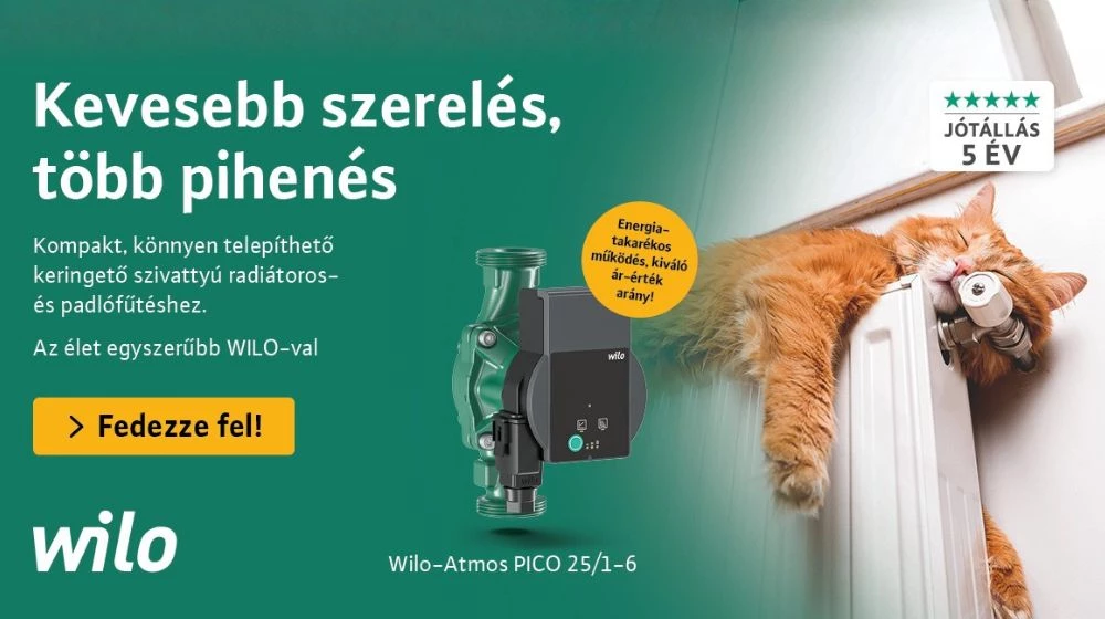 Energiatakarékos szivattyúk 5 év garanciával!