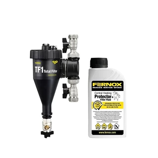 Fernox Szűrő Total Filter TF1 1" mágneses iszapleválasztó + F1 Filter Fluid + Protector folyadék 62148 Fernox Szűrő Total Filter TF1 1" mágneses iszapleválasztó + F1 Filter Fluid + Protector folyadék 62148