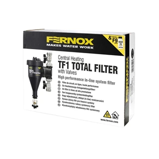 Fernox Total Filter TF1 1" - rendszerbe építhető kombinált szűrő + F9 Filter Fluid 62765