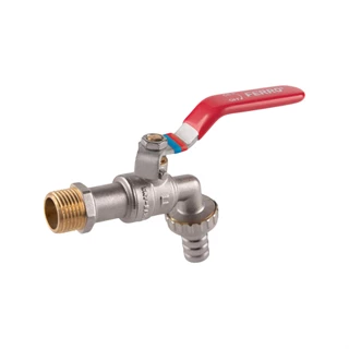 Ferro F-Comfort kerti golyóscsap kezelőkarral fém tömlőcsatlakozóval BB 1/2" KCN1 Ferro F-Comfort kerti golyóscsap kezelőkarral fém tömlőcsatlakozóval BB 1/2" KCN1