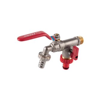 Ferro 3/4"-1"-1" Kerti csap két kimenettel KCD2 Ferro 3/4"-1"-1" Kerti csap két kimenettel KCD2