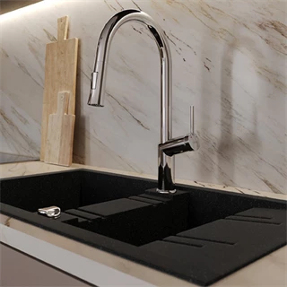 Ferro Cumulus - konyhai csaptelep kihúzható zuhanyfejjel BCU8