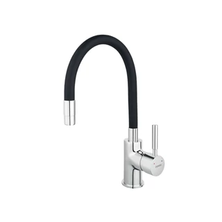 Ferro Mezzo II gránit csepegtetős homok mosogató + Zumba fekete csaptelep DRGM48/78SA+BZA4B