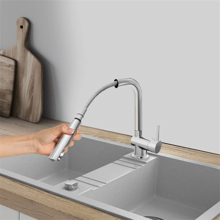 Ferro Toledo mosogató csaptelep kihúzható zuhanyfejjel BTD4PO