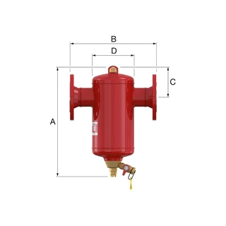 Flamco Clean Smart 65F karimás iszapleválasztó F31023 Flamco Clean Smart 65F karimás iszapleválasztó F31023