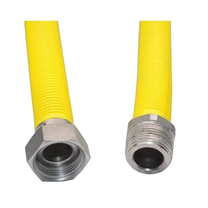 Technik Therm kihúzható flexibilis bekötőcső gázra, 1/2" hollandi - 1/2" KM - 50-100 cm KB, AC-FF 15-M12H12-500