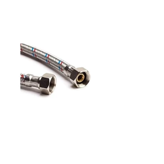 Technik Therm flexibilis bekötőcső vízre, 1/2" hollandi - 1/2" hollandi - 120 cm  BB 37-8H12H12-120