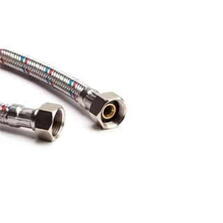 Technik Therm flexibilis bekötőcső vízre, 1/2" hollandi - 1/2" hollandi - 150 cm  BB 37-8H12H12-150