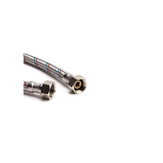 Technik Therm flexibilis bekötőcső vízre, 1/2" hollandi - 1/2" KM - 100 cm  KB 37-8M12H12-100