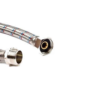 Technik Therm flexibilis bekötőcső vízre, 1/2" hollandi - 1/2" KM - 15 cm  KB 37-8M12H12-15