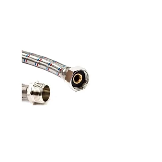 Technik Therm flexibilis bekötőcső vízre, 1/2" hollandi - 1/2" KM - 40 cm  KB 37-8M12H12-40