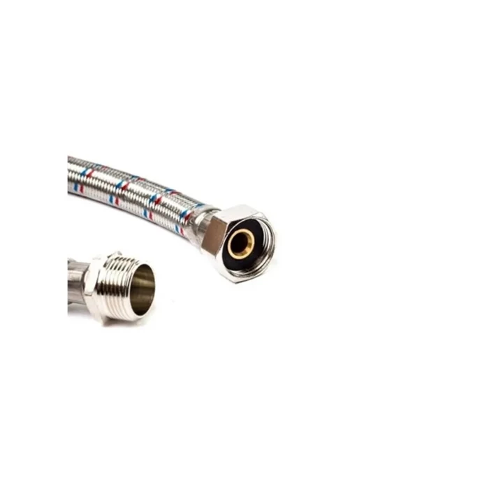 Technik Therm flexibilis bekötőcső vízre, 1/2" hollandi - 1/2" KM - 40 cm  KB 37-8M12H12-40
