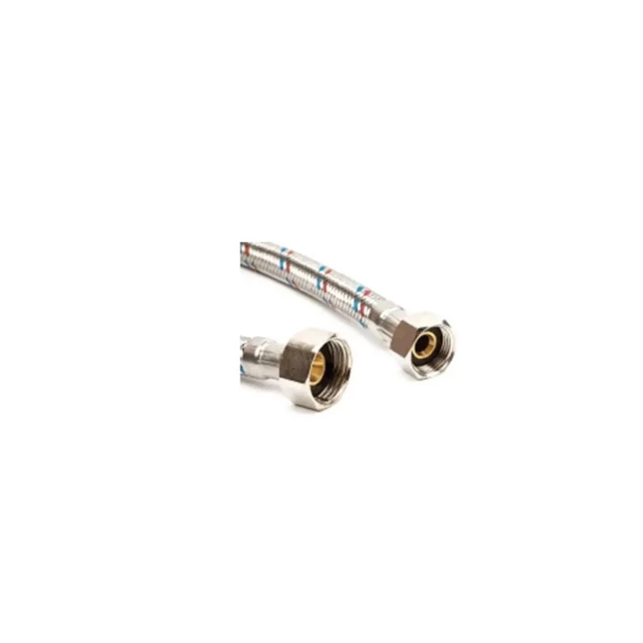 Technik Therm flexibilis bekötőcső vízre, 1/2" hollandi - 3/8" hollandi - 20 cm  BB 37-8H12H38-20