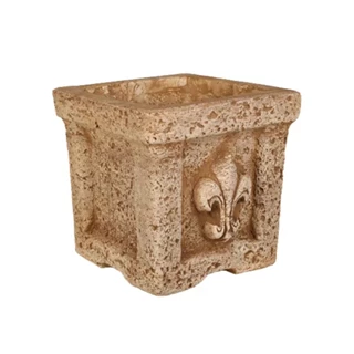 Jován Firenze 23 kocka váza, barna JVI0110201 Jován Firenze 23 kocka váza, barna JVI0110201