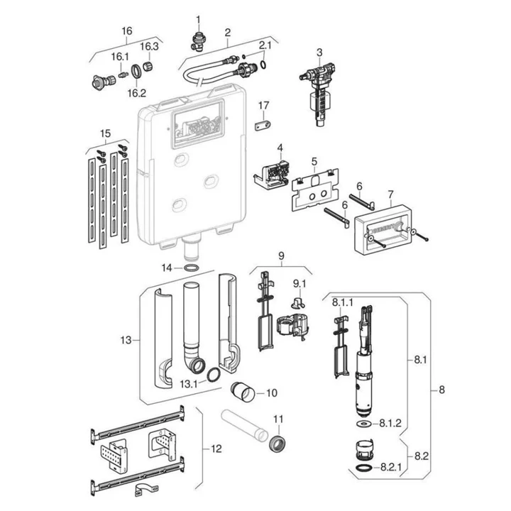 Geberit sarokszelep 241.475.00.1
