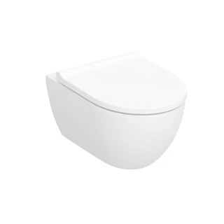Geberit Acanto fali WC mélyöblítésű készlet, TurboFlush, WC-ülőkével, 53cm, lecsapódásgátlós, gyorskioldós 502.774.00.1