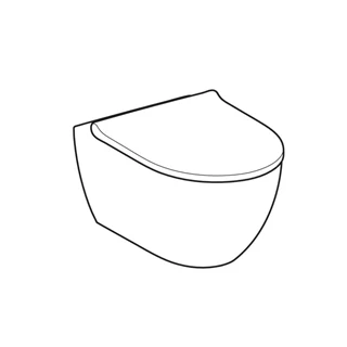 Geberit Acanto fali WC mélyöblítésű készlet, TurboFlush, WC-ülőkével, 53cm, lecsapódásgátlós, gyorskioldós 502.774.00.1