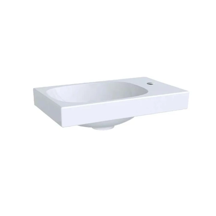 Geberit Acanto kézmosó, 40x11.5x25cm, csaplyuk jobb oldalt, túlfolyó nélkül 500.635.01.2 Geberit Acanto kézmosó, 40x11.5x25cm, csaplyuk jobb oldalt, túlfolyó nélkül 500.635.01.2
