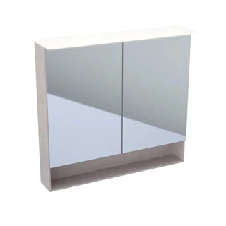 Geberit Acanto tükrös szekrény világítással, 90x83x21,5cm, faerezetes melamin fakó tölgy 500.646.00.2 Geberit Acanto tükrös szekrény világítással, 90x83x21,5cm, faerezetes melamin fakó tölgy 500.646.00.2