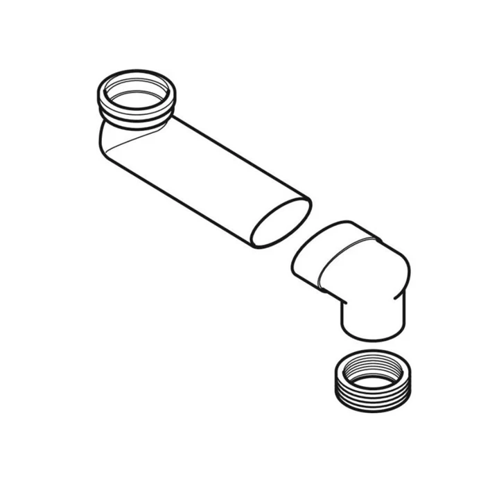 Geberit PVC S WC bekötőív, d90/100-105.6, szürke 388.350.29.1 Geberit PVC S WC bekötőív, d90/100-105.6, szürke 388.350.29.1