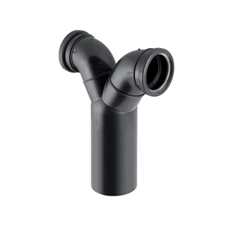Geberit PE kettős csatlakozó ív 90° fali WC-hez, d110/90 367.923.16.1