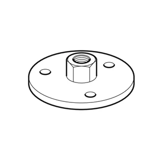 Geberit bilincstalp G1/2"-os csatlakozással, kerek galvanizált 362.839.26.1
