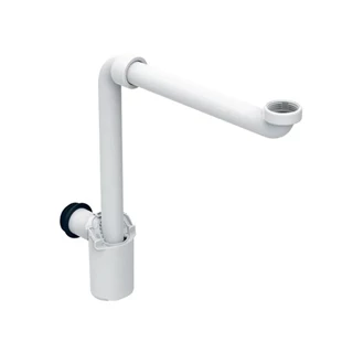 Geberit búraszifon mosdóhoz, helytakarékos típus, hátsó kifolyású, d40mm, G1 1/4", alpin fehér 151.117.11.1