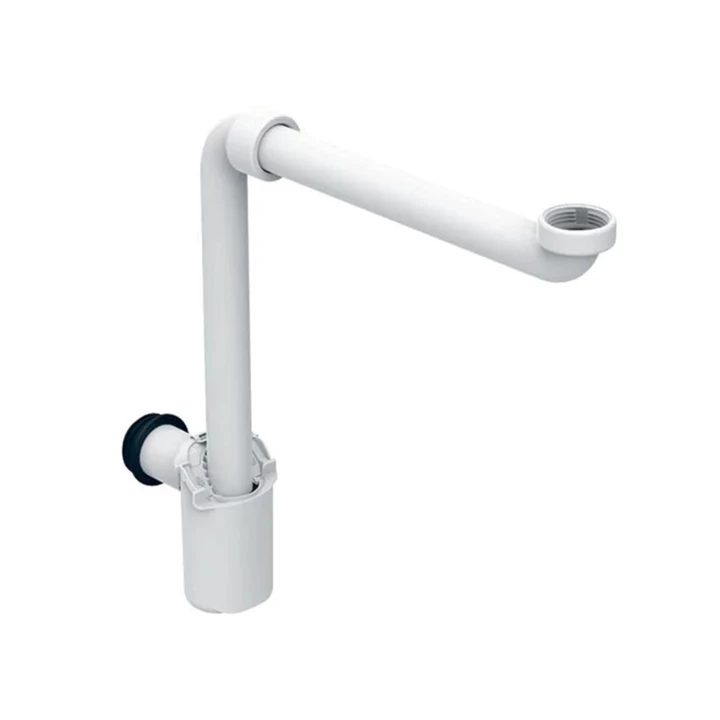 Geberit búraszifon mosdóhoz, helytakarékos típus, hátsó kifolyású, d40mm, G1 1/4", alpin fehér 151.117.11.1