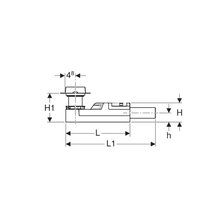 Geberit beépítőkészlet CleanLine zuhanyfolyókákhoz, az összefolyónál 90–220 mm esztrichmagassághoz, d50mm 154.150.00.1 Geberit beépítőkészlet CleanLine zuhanyfolyókákhoz, az összefolyónál 90–220 mm esztrichmagassághoz, d50mm 154.150.00.1