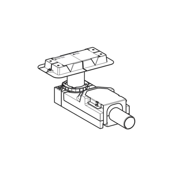 Geberit beépítőkészlet CleanLine zuhanyfolyókákhoz, az összefolyónál 90–220 mm esztrichmagassághoz, d50mm 154.150.00.1