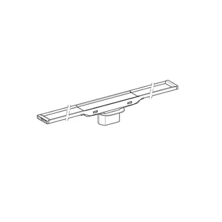 Geberit CleanLine20 zuhanyfolyóka, L30-130cm, rozsdamentes acél, korrózióálló szálcsiszolt acél 154.451.KS.1