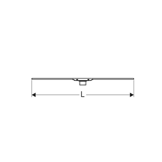 Geberit CleanLine60 zuhanyfolyóka, L30-130cm, rozsdamentes acél, korrózióálló szálcsiszolt acél 154.457.KS.1