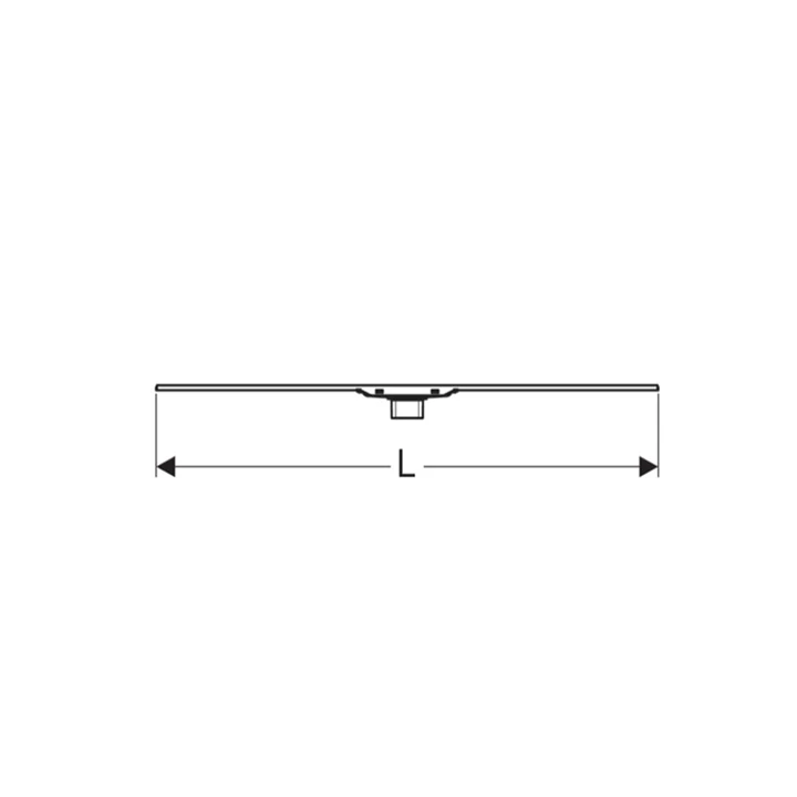 Geberit CleanLine60 zuhanyfolyóka, L30-130cm, rozsdamentes acél, korrózióálló szálcsiszolt acél 154.457.KS.1
