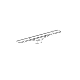 Geberit CleanLine60 zuhanyfolyóka, vékony padlóburkolatokhoz, L30-90cm 154.458.00.1