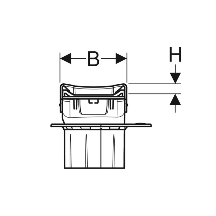 Geberit CleanLine80 zuhanyfolyóka 154.442.KS.1
